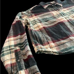 American Eagle Outfitters Multicolor Plaid Button Down Shirt